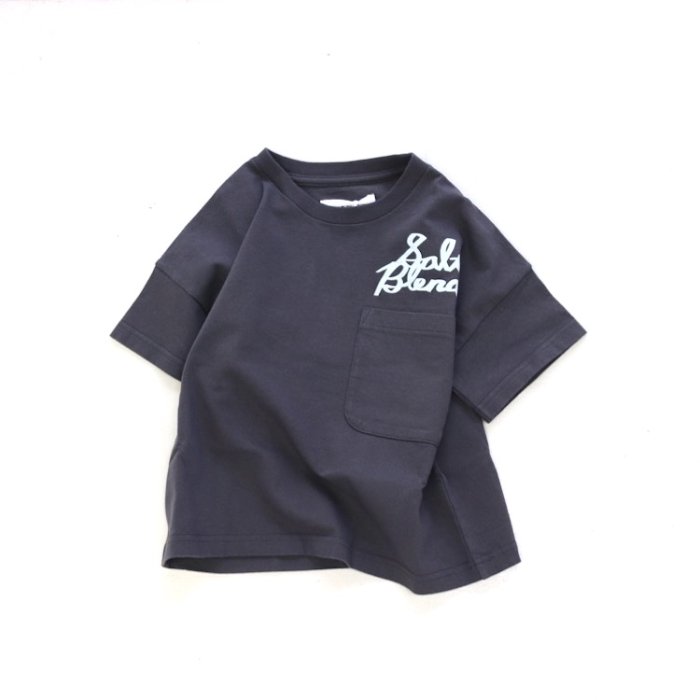 【春夏新作】SALT BLEND LOGOポケットTシャツ・110-120cm [S9=6v-GF-HWRL-22S1-ST-KD]《T》