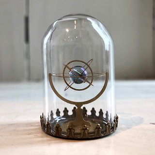 『天球儀 - Armillary Sphere』 - アクアオーラブル—[水晶]（完成品/ミニガラスドーム入り） / ものづくりの部屋