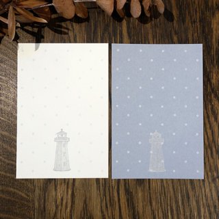 灯台と水玉のポストカード（knoten）