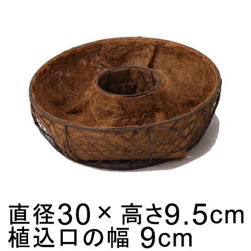 リース サビ色 ランダムワイヤードーナツ型 ラウンド 丸 30cm