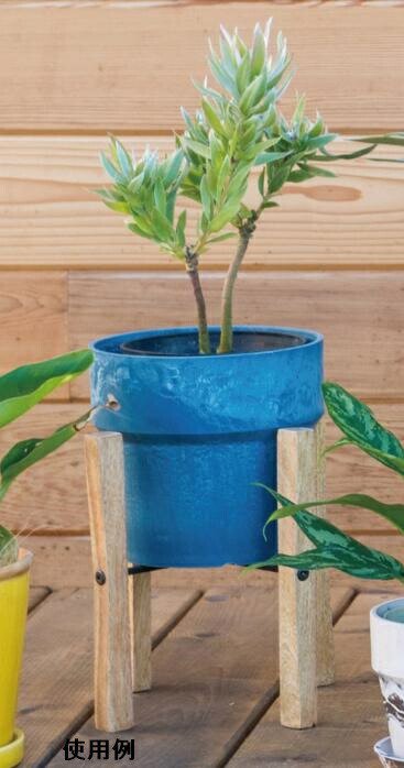 植木鉢　ウッドスタンドポット　 Clay  木製スタンド付き