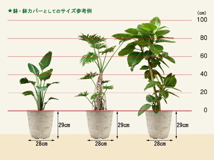 植木鉢 おしゃれ 軽量・合成樹脂製ポット 丸型 28cm 10リットル グレー