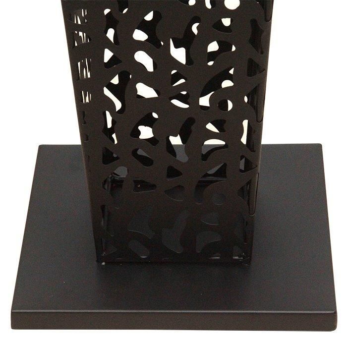 アイアン　フラワースタンド　高さ 1,200㎜ デザイン アイアン フラワースタンド〔048535〕角型 ブラック 高