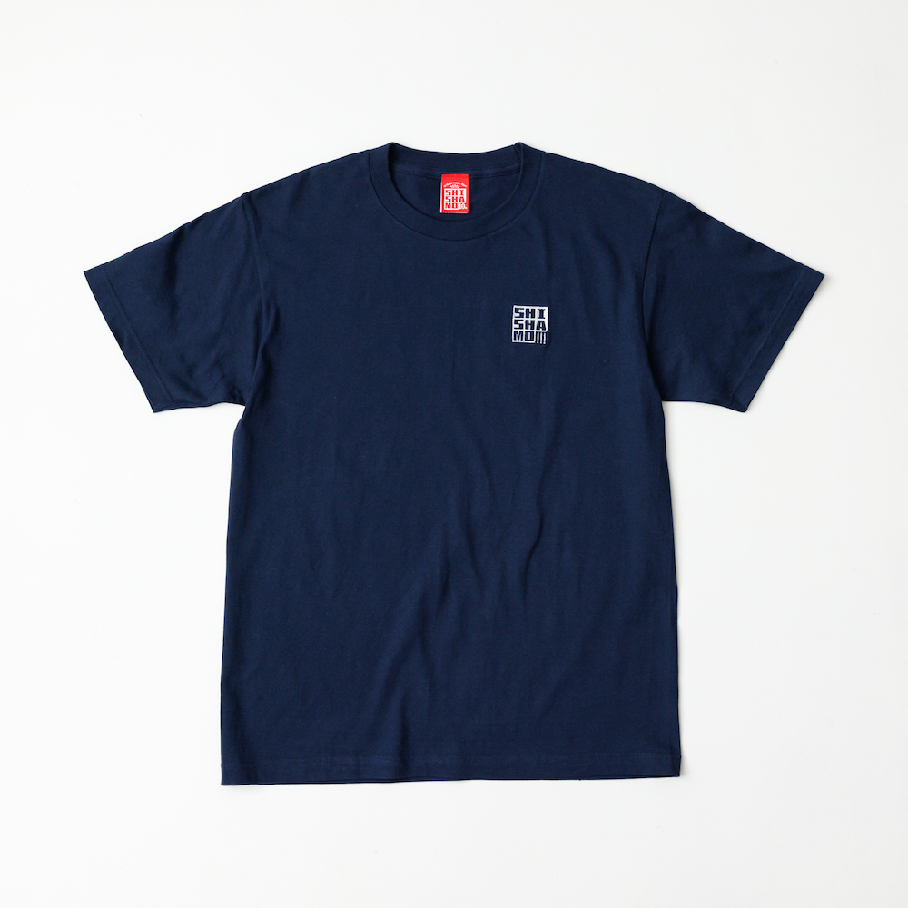 SHISHAMO 刺繍ロゴTシャツ(ネイビー×白) - FAITH MUSIC STORE