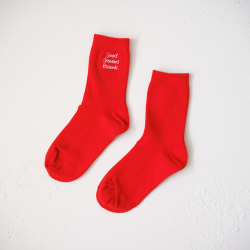 <img class='new_mark_img1' src='https://img.shop-pro.jp/img/new/icons13.gif' style='border:none;display:inline;margin:0px;padding:0px;width:auto;' />GCR COLOR SOCKS(赤×白【23-25cm】)