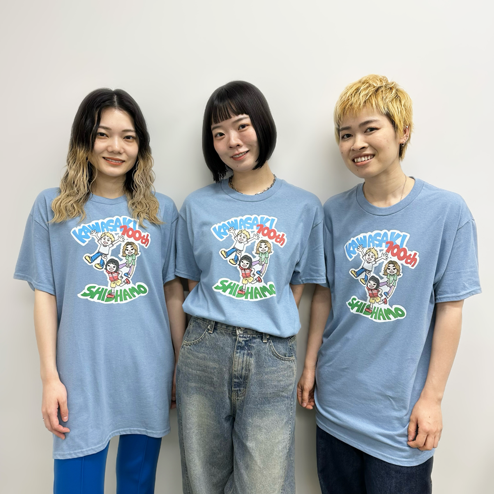 祝!!! 川崎市市制100周年記念!!! KAWASAKI×SHISHAMO コラボT 祝!!! 川崎市市制100周年記念!!! KAWASAKI×SHISHAMO コラボT