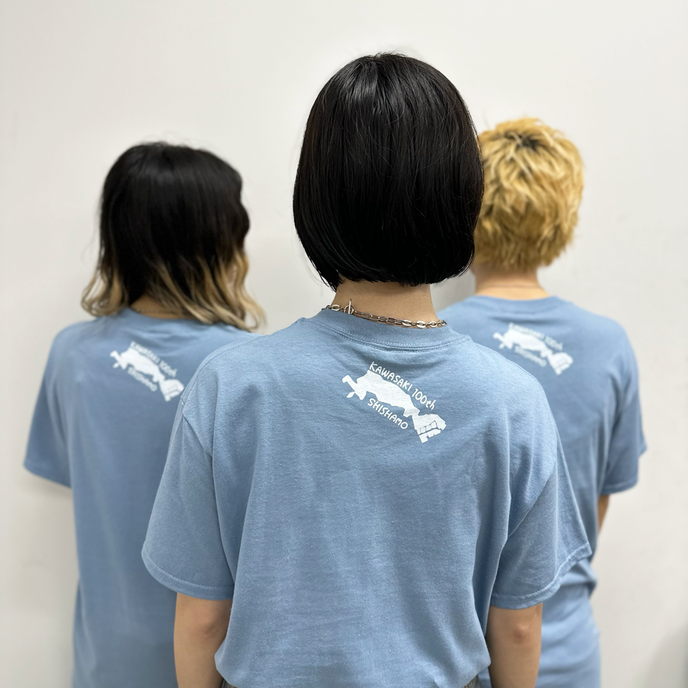 祝!!! 川崎市市制100周年記念!!! KAWASAKI×SHISHAMO コラボT 祝!!! 川崎市市制100周年記念!!! KAWASAKI×SHISHAMO コラボT