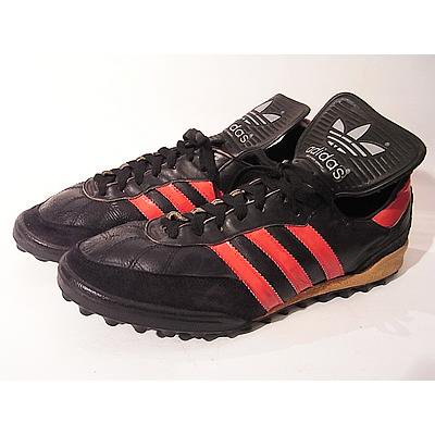 80s adidas 黒×赤ライン サッカーシューズ[ksn19_2101] - ヨーロッパ ...