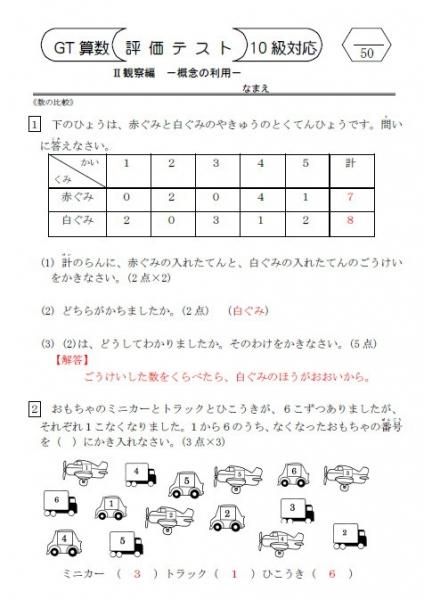 成長する思考力GTシリーズ国語・算数評価テスト | USBデータ保存