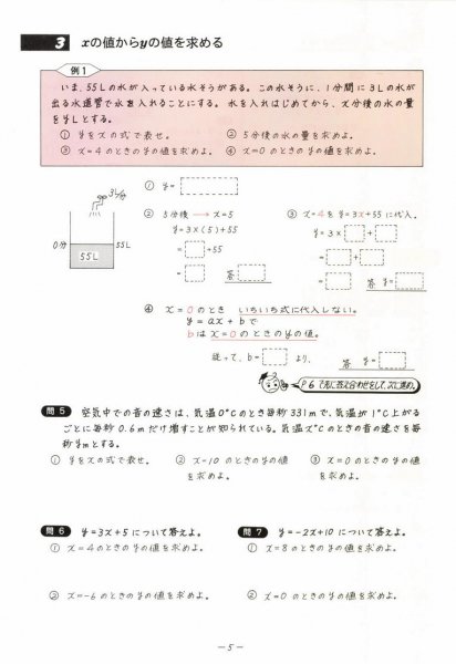 数学単元別 | １次関数 - 教材出版 学林舎