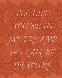 <B>Ill let you be in my dreams ~ (signed)</B> <BR>Carolyn Drake / Andres Gonzalez