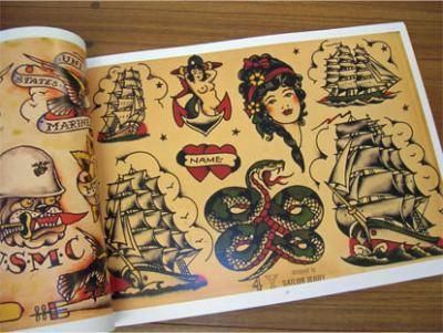 sailor jerry tattoo flash 洋書 セイラージェリー-