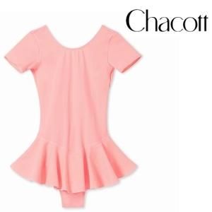 チャコットバレエレオタード[キッズ ジュニア]半袖スカート付き