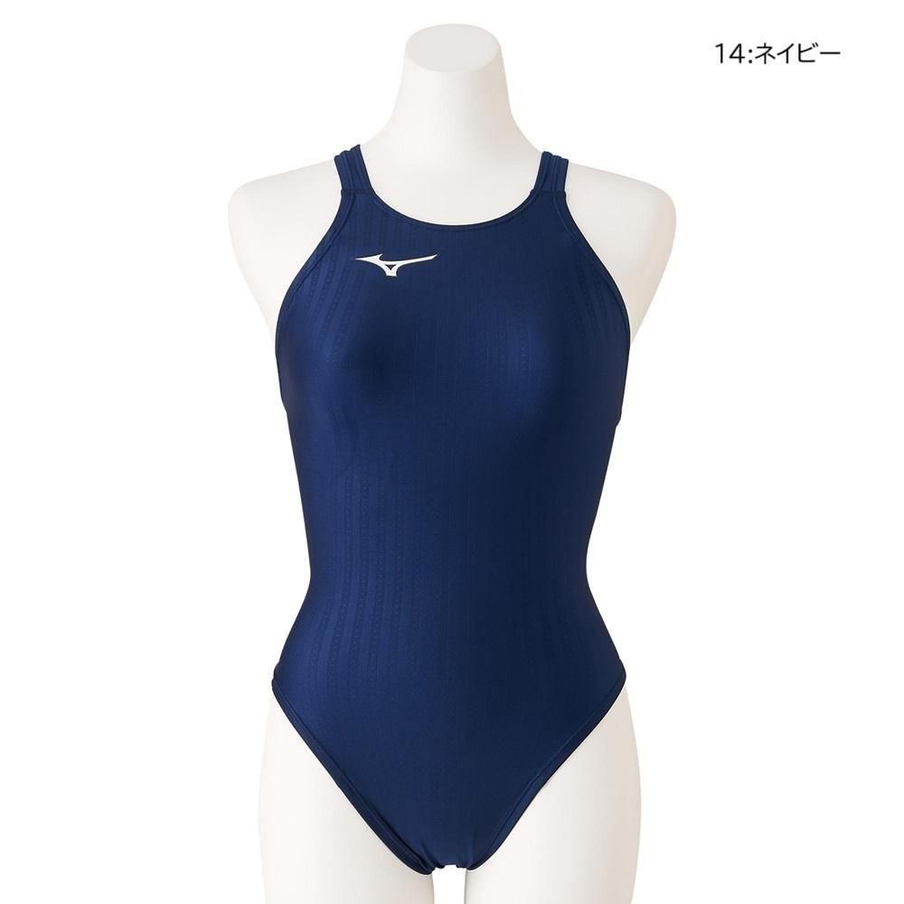 N2MA0222ミズノ競泳水着ハイカット[レディース]レースオープンバック