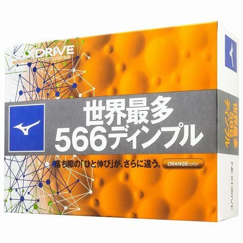 ミズノゴルフボール ネクスドライブ オレンジ（ダース）5NJBM32840
