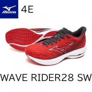 MIZUNO ミズノ MIZUNO/メンズ ランニングシューズ/ウエーブライダー28 SW/WAVE RIDER 28 SW/J1GC240407/ レッド×チャコールグレー/足幅：4E スーパーワイド/ : 国輝堂ZAO Yahoo!店 - 通販 - Yahoo!ショッピング