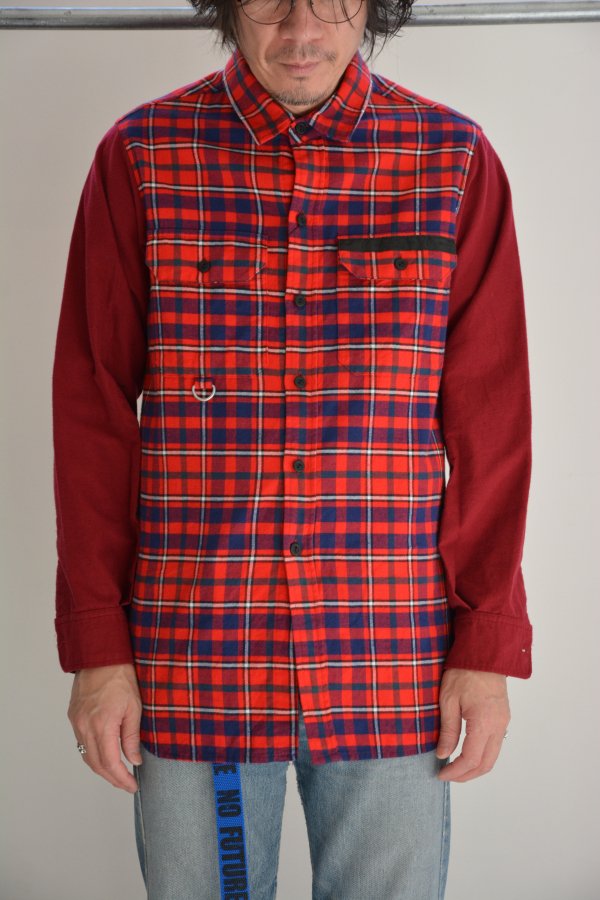 PEEL&LIFT/ピールアンドリフト/tartan flannel work shirt