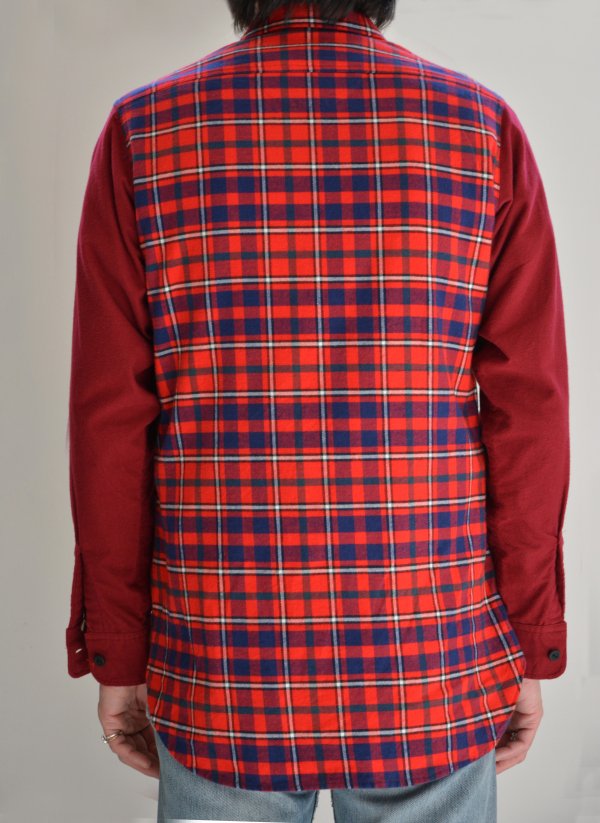 PEEL&LIFT/ピールアンドリフト/tartan flannel work shirt