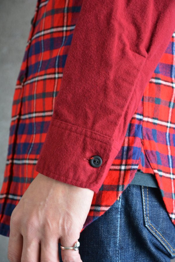 PEELLIFT/ピールアンドリフト/tartan flannel work shirt
