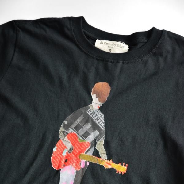 The old curiosity shop Guitar Print Tee shirt Made in UK
