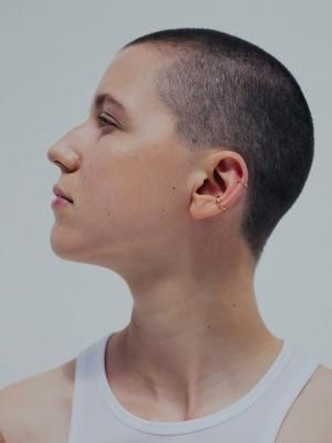 Saskia Diez / DOUBLE BOLD WIRE EARCUFF UP(18k Gold)