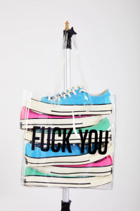 <img class='new_mark_img1' src='https://img.shop-pro.jp/img/new/icons8.gif' style='border:none;display:inline;margin:0px;padding:0px;width:auto;' />MOTHER SOCKER / PVC TOTE BAG "FUCK YOU"