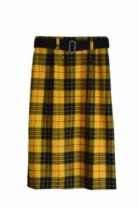 TEDDY / Belted I-LINE Skirt by Lochcarron Tartan