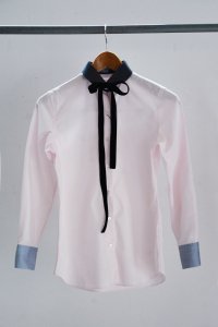  レディース/ TEDDY / Crazy Color Shirts / Round Collar(Pink)