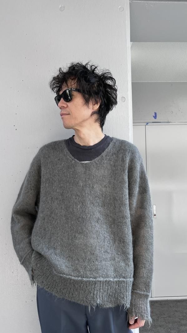 UNISEX)ANARCHIST TAILOR Damaged Kid Mohair Knit(2color)通販
