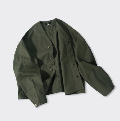 <img class='new_mark_img1' src='https://img.shop-pro.jp/img/new/icons8.gif' style='border:none;display:inline;margin:0px;padding:0px;width:auto;' />STANDARDTYPES V Neck Work Jacket Green