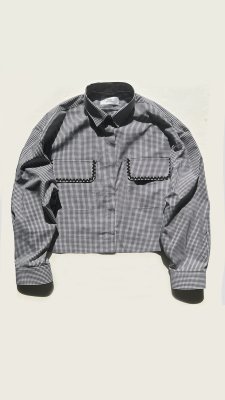 <img class='new_mark_img1' src='https://img.shop-pro.jp/img/new/icons8.gif' style='border:none;display:inline;margin:0px;padding:0px;width:auto;' />TEDDY / THE SHIRTS "LA VAGUE"(GINGHAM)