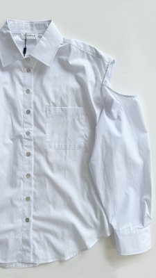 <img class='new_mark_img1' src='https://img.shop-pro.jp/img/new/icons8.gif' style='border:none;display:inline;margin:0px;padding:0px;width:auto;' />Marcella NY / Downtown Boyfriend Shirts(White)
