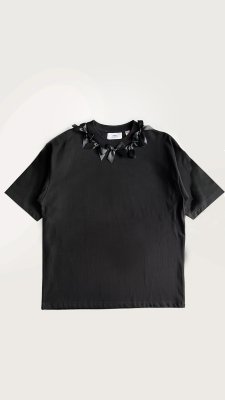 <img class='new_mark_img1' src='https://img.shop-pro.jp/img/new/icons8.gif' style='border:none;display:inline;margin:0px;padding:0px;width:auto;' />TEDDY / BOW BOW BOW TSHIRTS(BLACK)