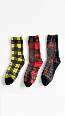 <img class='new_mark_img1' src='https://img.shop-pro.jp/img/new/icons8.gif' style='border:none;display:inline;margin:0px;padding:0px;width:auto;' />TEDDY SELECT - TARTAN CHECK SOCKS