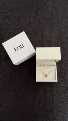 <img class='new_mark_img1' src='https://img.shop-pro.jp/img/new/icons8.gif' style='border:none;display:inline;margin:0px;padding:0px;width:auto;' />kou / Ruby Square Necklace