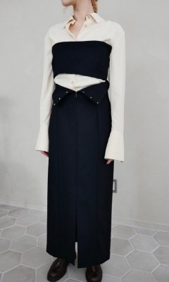 <img class='new_mark_img1' src='https://img.shop-pro.jp/img/new/icons8.gif' style='border:none;display:inline;margin:0px;padding:0px;width:auto;' />KAYLE / WOOL CASHMERE SKIRT