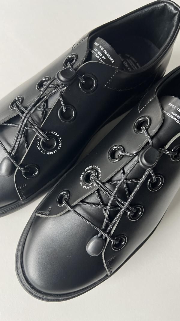【美品】foot the coacher DOUBLE LACED foot the coacher-DOUBLE LACED(BLACK)の通販ページ