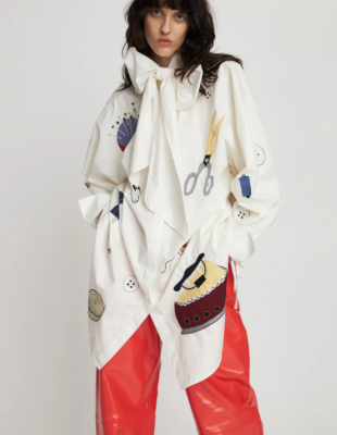 <img class='new_mark_img1' src='https://img.shop-pro.jp/img/new/icons8.gif' style='border:none;display:inline;margin:0px;padding:0px;width:auto;' />Stella Nova Copenhagen / Embroidered Shirts Dress(White)