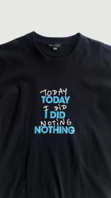 <img class='new_mark_img1' src='https://img.shop-pro.jp/img/new/icons8.gif' style='border:none;display:inline;margin:0px;padding:0px;width:auto;' />Thomas Lelu Do Nothing Congress Collaboration Tshirts(BLUE)
