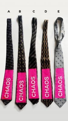 <img class='new_mark_img1' src='https://img.shop-pro.jp/img/new/icons8.gif' style='border:none;display:inline;margin:0px;padding:0px;width:auto;' />ANARCHIST TAILOR -  Vintage Silk Tie Customized "CHAOS"(PINK)