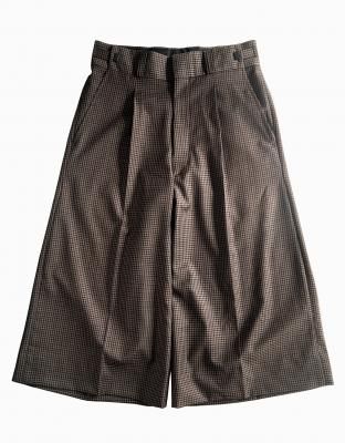 <img class='new_mark_img1' src='https://img.shop-pro.jp/img/new/icons8.gif' style='border:none;display:inline;margin:0px;padding:0px;width:auto;' />TEDDY / Cropped Wide Pants(Cafe Check)