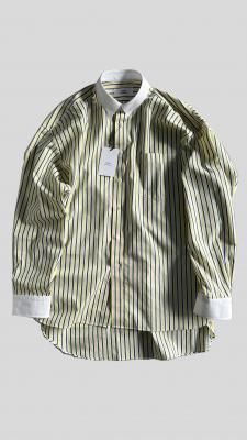 <img class='new_mark_img1' src='https://img.shop-pro.jp/img/new/icons8.gif' style='border:none;display:inline;margin:0px;padding:0px;width:auto;' />TEDDY / CLERIC SHIRTS YELLOW STRIPE 