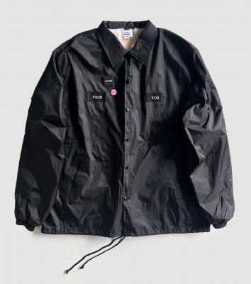 <img class='new_mark_img1' src='https://img.shop-pro.jp/img/new/icons8.gif' style='border:none;display:inline;margin:0px;padding:0px;width:auto;' />TEDDY / Convenience Nylon Jacket embroidered "FUCK YOU" with Badges12ȯʬ
