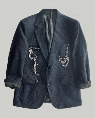<img class='new_mark_img1' src='https://img.shop-pro.jp/img/new/icons8.gif' style='border:none;display:inline;margin:0px;padding:0px;width:auto;' />VINTAGE SHETLAND WOOL TWEED JACKET CUSTOM