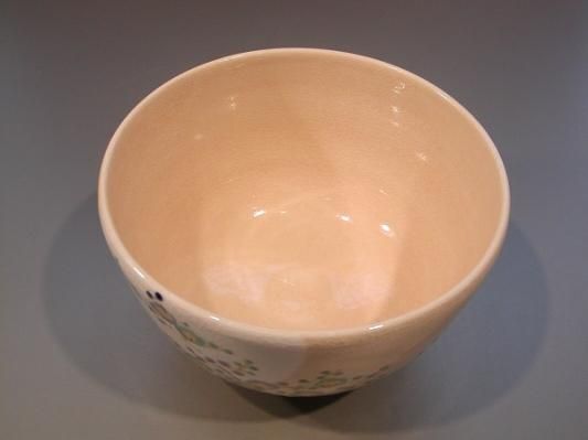 高品質 茶道具 抹茶茶碗 桐共箱□新品 山川敦司作 梅に月、京焼 色絵 茶碗