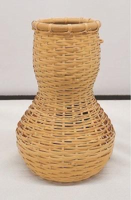 【茶道具】魚籠花入　松本みすず細工 茶道具】魚籠花入松本みすず細工
