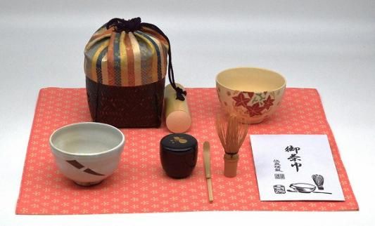 獅子狩文錦　野点　茶道具　セット 楽天市場】茶道具 野点籠セット 獅子狩紋 野点 屋外 持ち運び