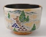 Ｓ４８７　茶碗　『鼡志野　茶碗』『不二窯　佐藤和子作』　共箱　抹茶碗　茶道具 m83604131718_1.jpg?1739595594