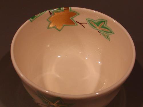 47％割引 小野山佳水作 色絵青楓茶碗