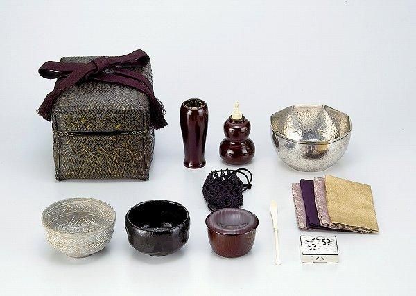 茶道具 御所籠（野点茶器揃） - 美術品